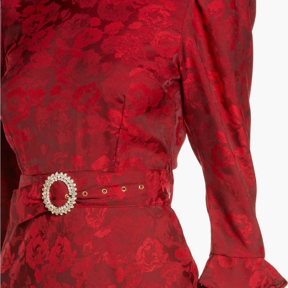 BRAND NEW RAHI Flora Belted Midi Dress - Picture 5 of 14